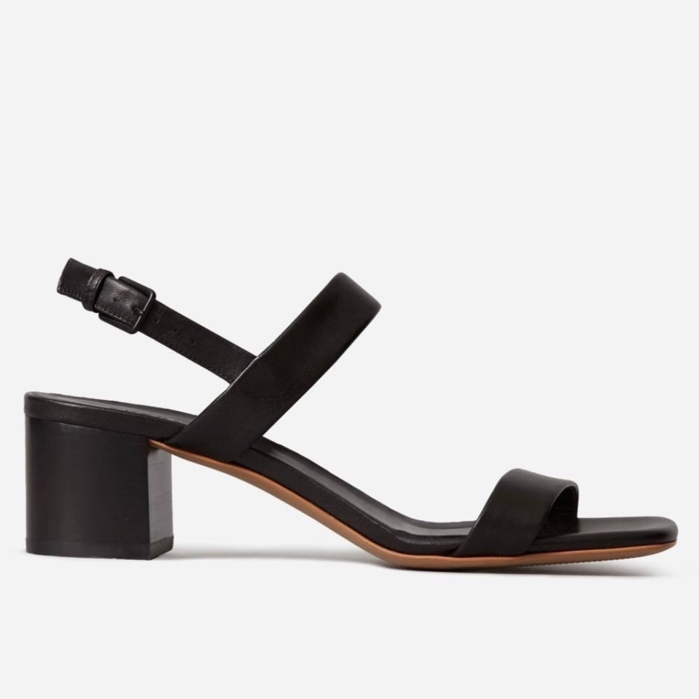 Everlane The Double Strap Block Heel Sandals - Picture 2 of 12